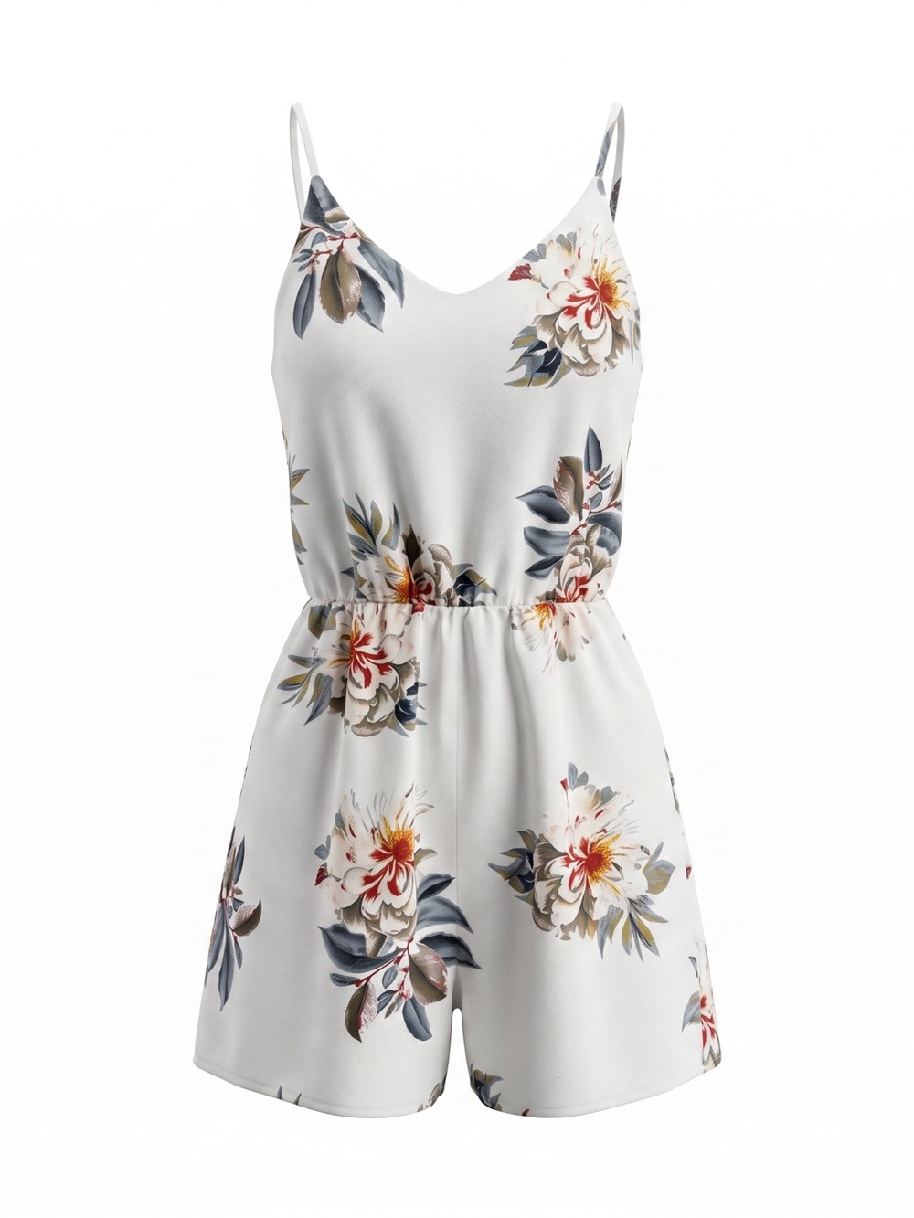 ☀️ Grace Karin • White Floral Spaghetti-Strap Mini Dress • Women’s Small